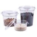 Winco PCRC-68C Round Cover for 6 & 8 qt Storage Containers - Polycarbonate, Clear thumbnail 2