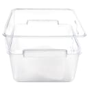 Winco PCSC-12C 12 qt Square Food Storage Container, Polycarbonate, Clear thumbnail 4