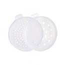 Winco PDG-10 10 oz Shaker/Dredge w/ Handle & (3) Assorted Size Lids, Polycarbonate thumbnail 2