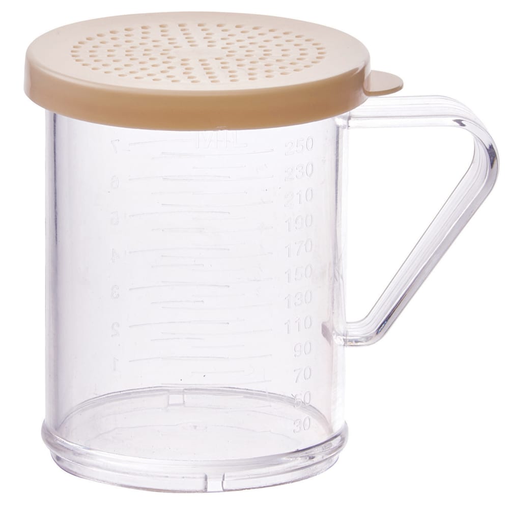 Winco PDG-10B 10 oz Shaker/Dredge w/ Handle, Polycarbonate