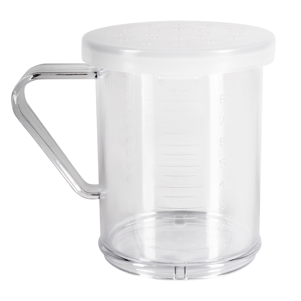 Winco PDG-10CL 10 oz Shaker/Dredge w/ Handle, Polycarbonate