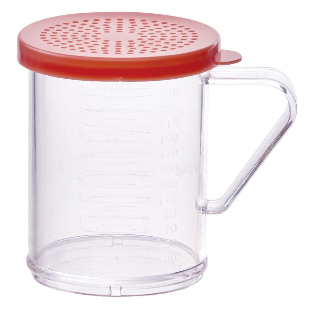 Winco PDG-10R 10 oz Shaker/Dredge w/ Handle, Polycarbonate