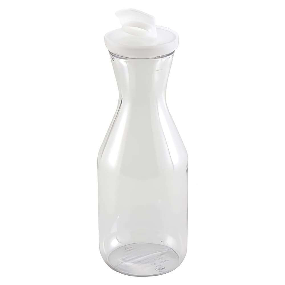 Winco PDT-15 1 1/2 L Polycarbonate Decanter w/ Lid
