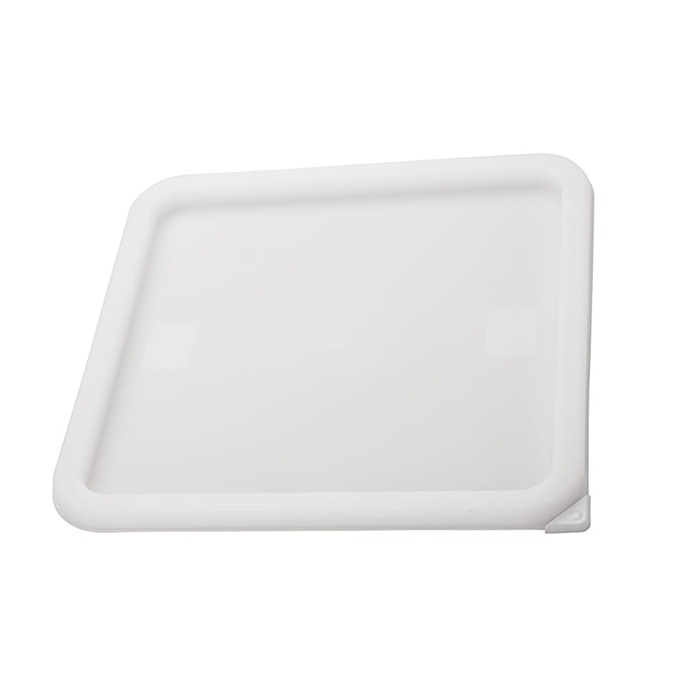 Winco PECC-L Container Cover for 12, 18 & 22 qt Square Storage Containers, Polyethylene, White
