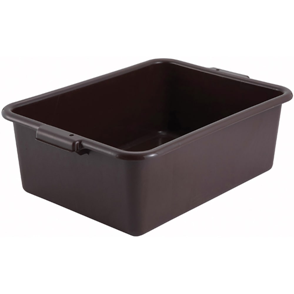 Winco PL-7B Bus Box - 21 1/2" x 15" x 7", Brown