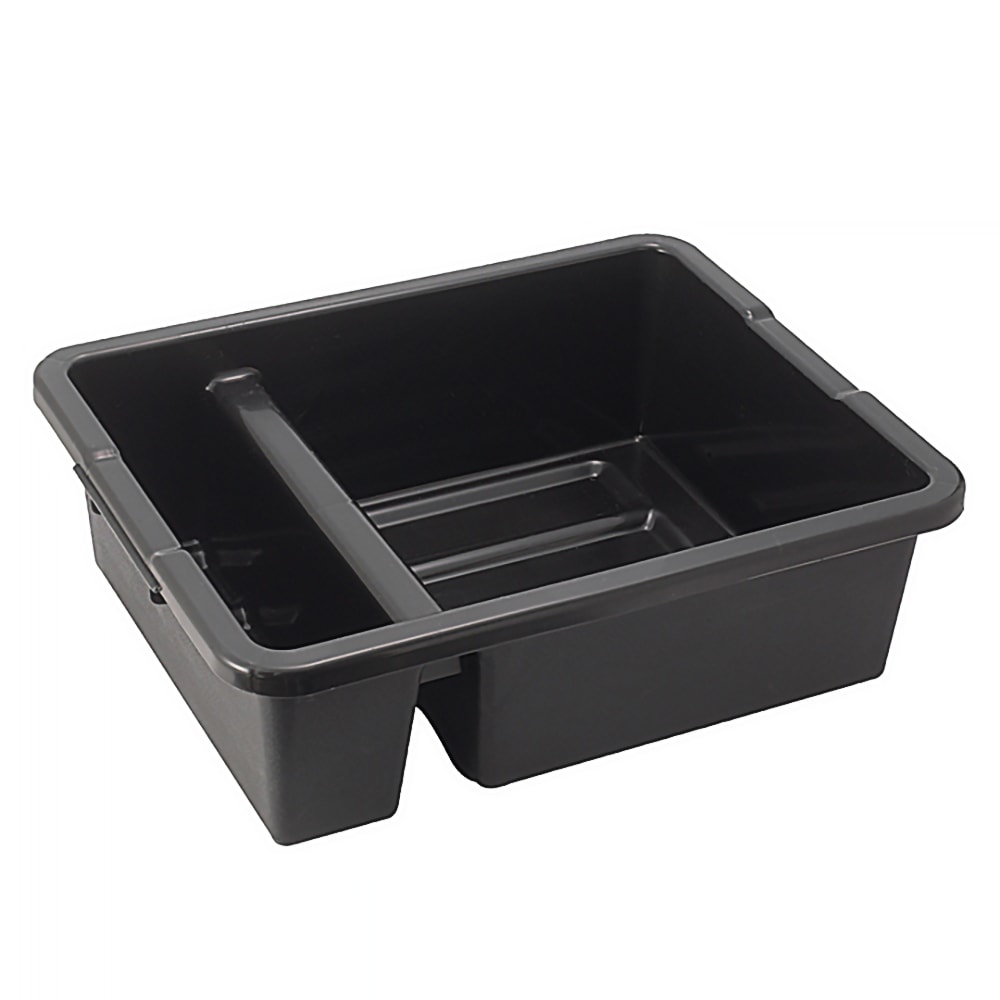 Winco PLTC-7K Bus Box w/ (2) Compartments - 21" x 16 3/4" x 6 1/2", Black