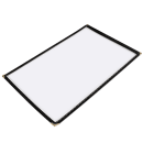 Winco PMC-14K Single Menu Cover, 8 1/2 x 14", Black thumbnail 3