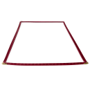 Winco PMC-14U Single Menu Cover, 8 1/2 x 14", Burgundy thumbnail 3