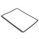 Winco PMC-9K Single Menu Cover, 9 1/2 x 12", Black thumbnail 2