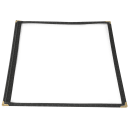 Winco PMC-9K Single Menu Cover, 9 1/2 x 12", Black thumbnail 3
