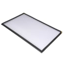 Winco PMCD-14K Double Fold Menu Cover, 8 1/2 x 14", Black thumbnail 4