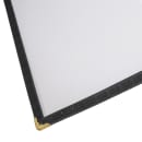 Winco PMCD-14K Double Fold Menu Cover, 8 1/2 x 14", Black thumbnail 6