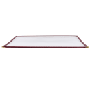 Winco PMCD-14U Double Fold Menu Cover, 8 1/2 x 14", Burgundy thumbnail 3