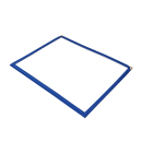 Winco PMCD-9B Double Fold Menu Cover, 9 1/2 x 12", Blue thumbnail 3