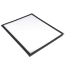 Winco PMCD-9K Double Fold Menu Cover, 9 1/2 x 12", Black thumbnail 3