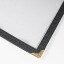 Winco PMCD-9K Double Fold Menu Cover, 9 1/2 x 12", Black thumbnail 7