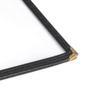 Winco PMCD-9K Double Fold Menu Cover, 9 1/2 x 12", Black thumbnail 8