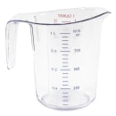 Winco PMCP-100 1 qt Measuring Cup - Polycarbonate, Clear thumbnail 3