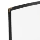 Winco PMCT-9K Tri Fold Menu Cover, 9 1/2 x 12", Black thumbnail 8