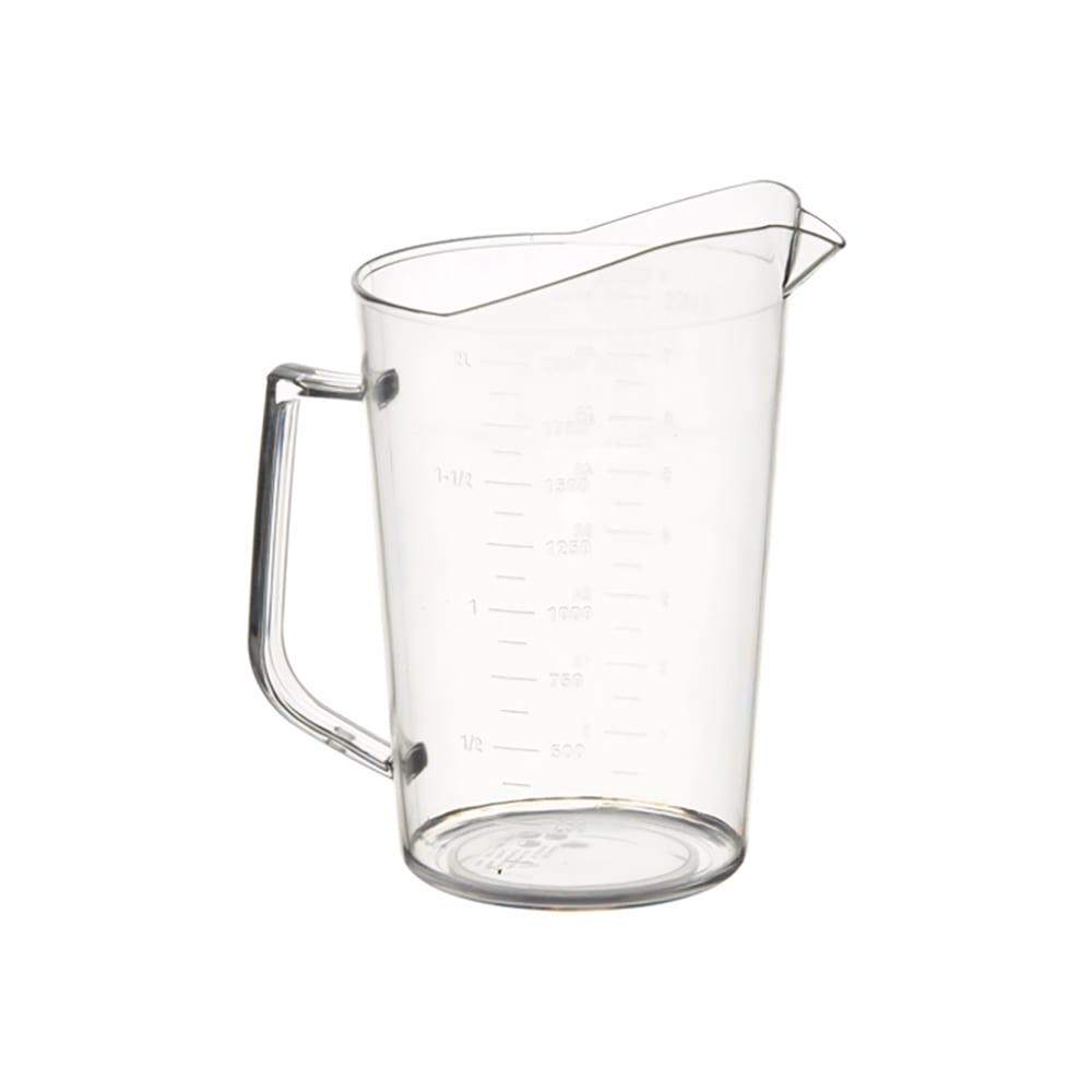 Winco PMU-200 2 qt Measuring Cup - Polycarbonate, Clear