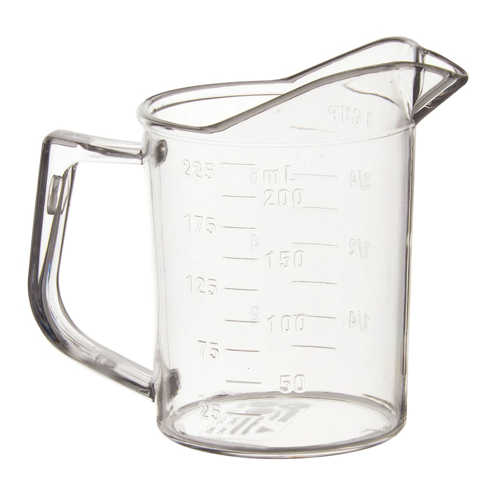 Winco PMU-25 Measuring Cup, 1 cup, Polycarbonate