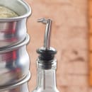 Winco PPM-4C Medium-Fast Flow Liquor Pourer w/ Stainless Breather Tube & Plastic Cork thumbnail 2