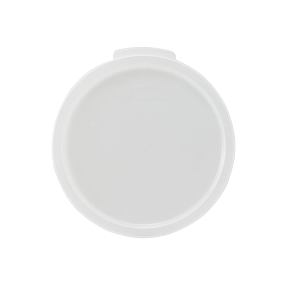 Winco PPRC-1222C Round Cover for 12, 18 & 22 qt Storage Containers - Polypropylene, White