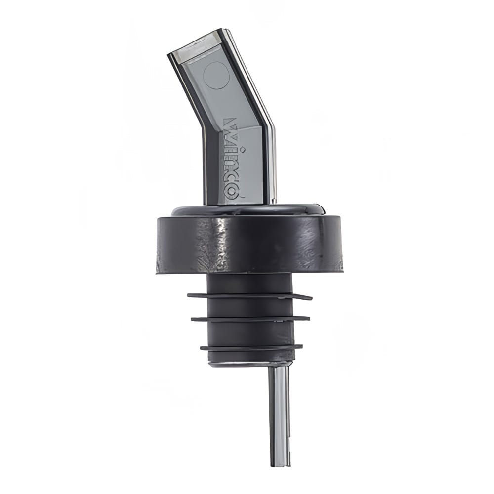 Winco PP-SSM Plastic Pourer w/ Screen & Bent Spout, Midnight Smoke