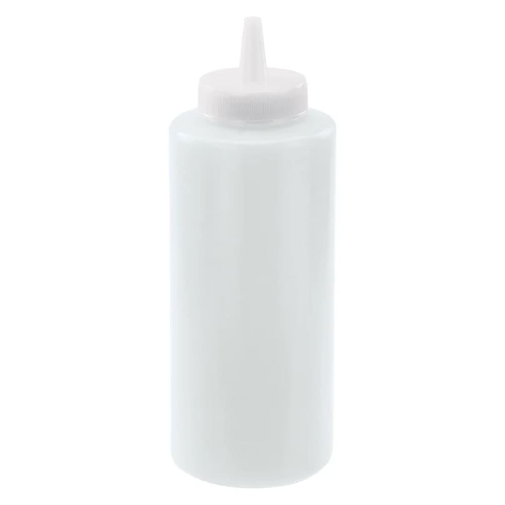 Winco PSB-12C 12 oz Plastic Squeeze Bottle, Clear