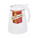 Winco PSUD-32 32 oz Cylindrical Dripcut Server - White Plastic, White Plastic Top thumbnail 2