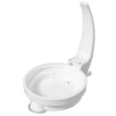 Winco PSUD-48 48 oz Cylindrical Dripcut Server - White Plastic, White Plastic Top thumbnail 10