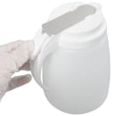 Winco PSUD-48 48 oz Cylindrical Dripcut Server - White Plastic, White Plastic Top thumbnail 12