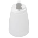 Winco PSUD-48 48 oz Cylindrical Dripcut Server - White Plastic, White Plastic Top thumbnail 4