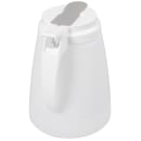 Winco PSUD-48 48 oz Cylindrical Dripcut Server - White Plastic, White Plastic Top thumbnail 6