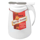 Winco PSUD-48 48 oz Cylindrical Dripcut Server - White Plastic, White Plastic Top thumbnail 7