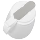 Winco PSUD-48 48 oz Cylindrical Dripcut Server - White Plastic, White Plastic Top thumbnail 8