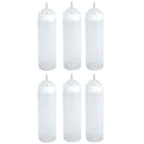 Winco PSW-16 16 oz Wide Mouth Squeeze Bottle, Plastic, Clear thumbnail 5