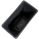 Winco PTC-23K 23 gal Rectangle Slim Trash Can, 20 1/8"L x 10 7/8"W x 29 7/8"H, Black thumbnail 4