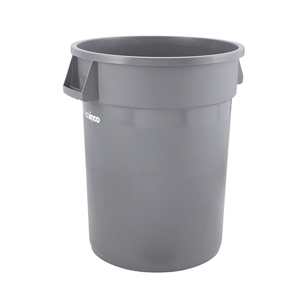 Winco PTC-32G 32 gal Large Trash Can, Gray