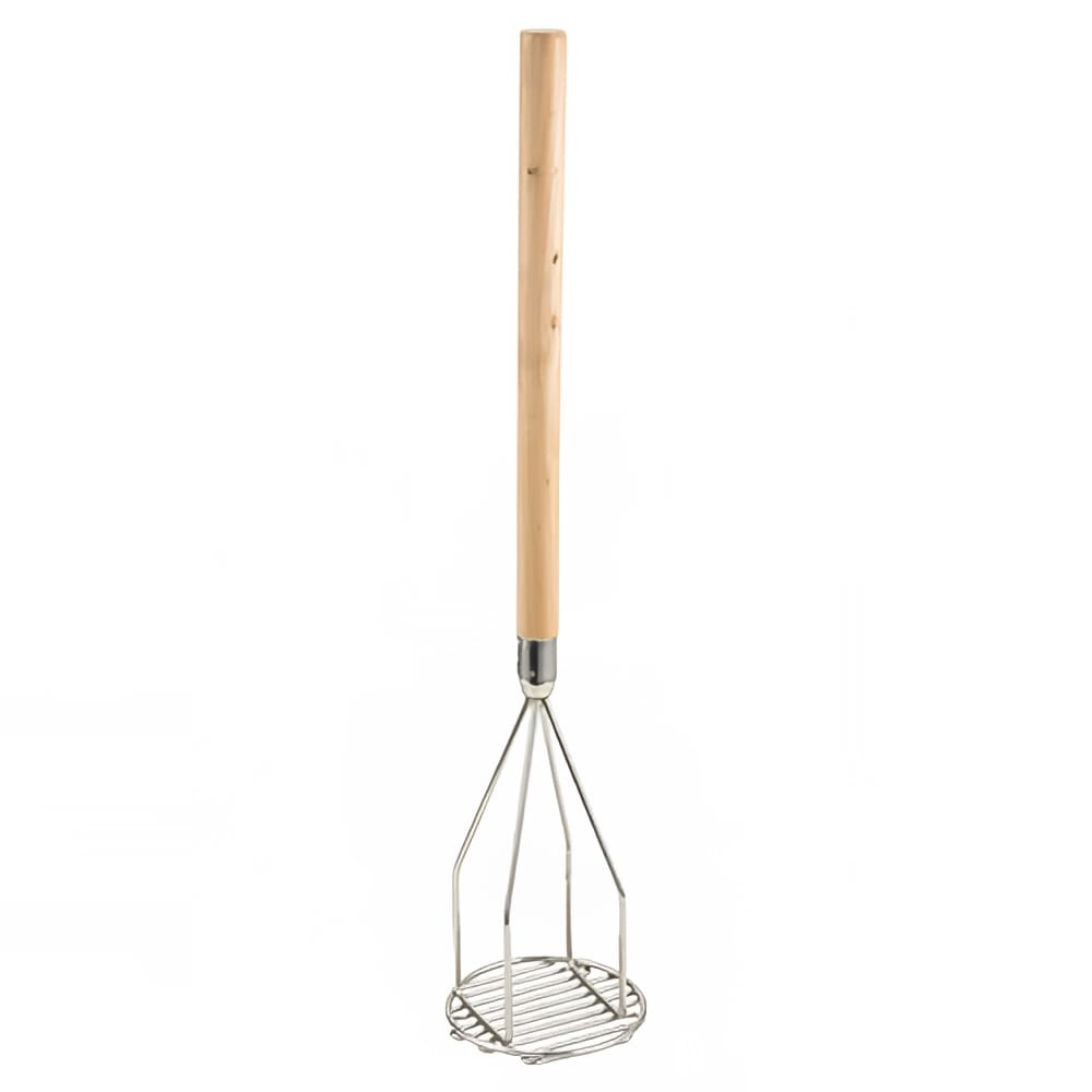 Winco PTM-18R Round Potato Masher, 4 x 18", Stainless