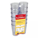 Winco PTP-05C 5 oz Clear Pebbled Plastic Tumbler thumbnail 2