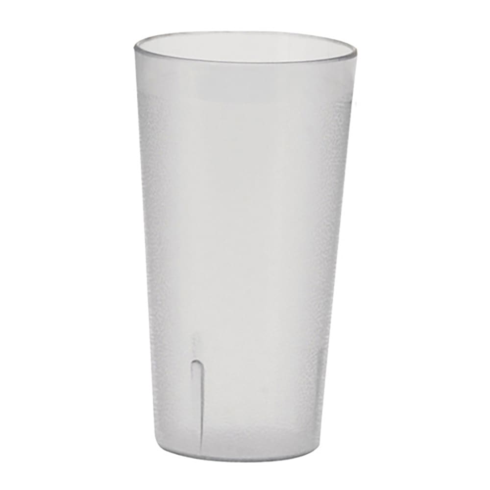 Winco PTP-08C 8 oz Clear Pebbled Plastic Tumbler