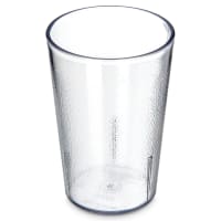 Winco PTP-08C 8 oz Clear Pebbled Plastic Tumbler thumbnail 2