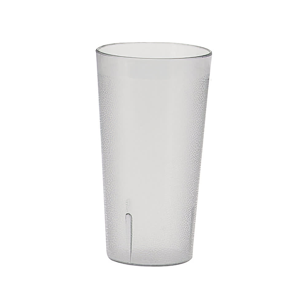 Winco PTP-32C 32 oz Clear Pebbled Plastic Tumbler