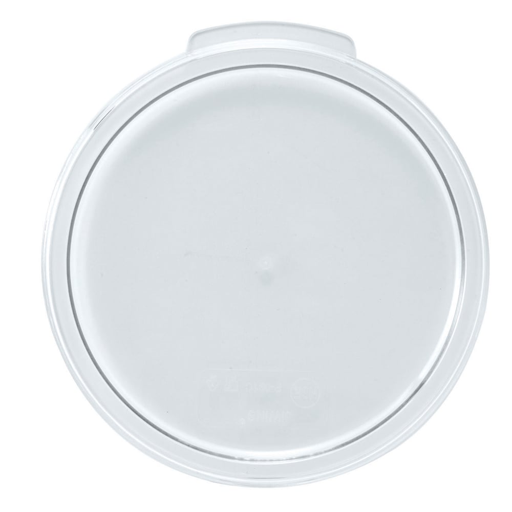 Winco PTRC-24C Round Cover for 2 & 4 qt Storage Containers, Polypropylene, Translucent