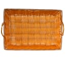 Winco PWBN-16B Oblong Woven Basket w/ Handle, 16 x 11 x 3", Poly, Natural thumbnail 4