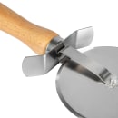 Winco PWC-4 4" Pizza Cutter w/ Wood Handle, Stainless Steel thumbnail 4