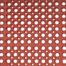 Winco RBM-35R Grease Proof Floor Mat w/ Beveled Edges, Rubber, 3' x 5' x  1/2", Red thumbnail 2