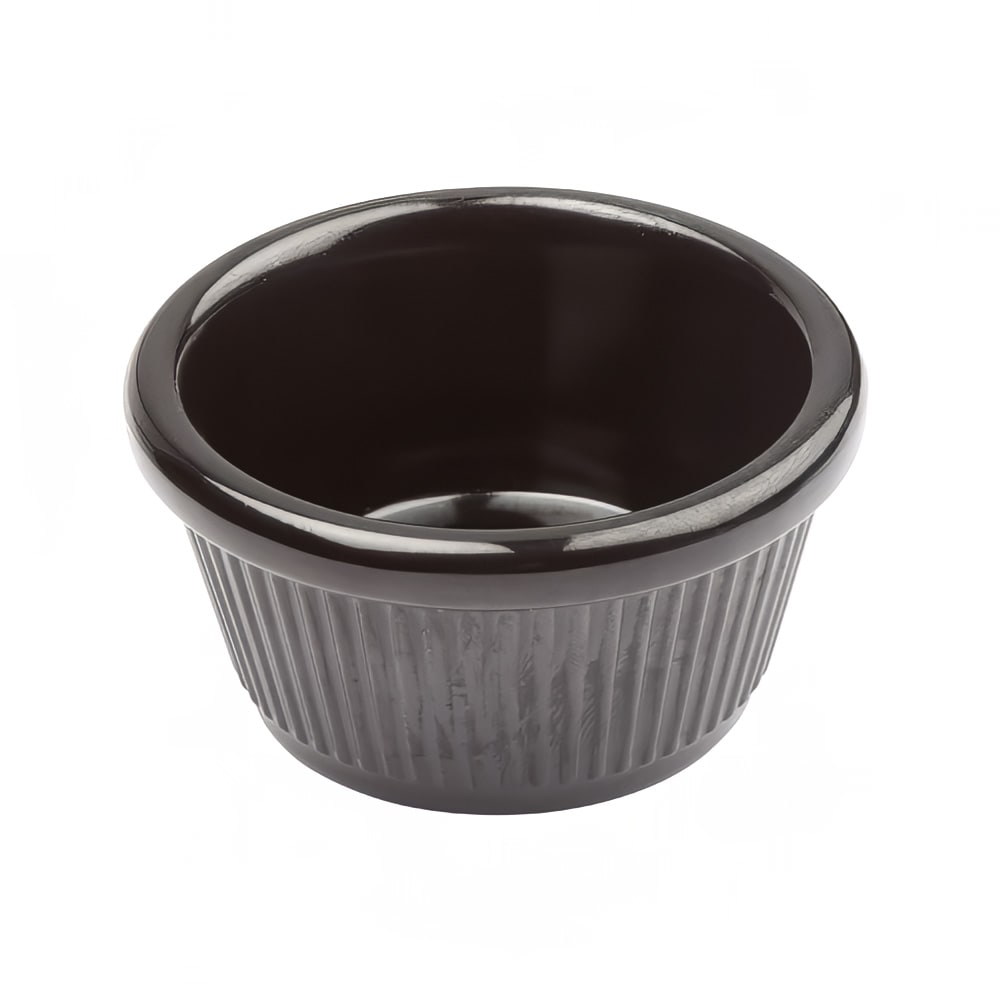 Winco RFM-2K 2 oz Melamine Ramekin, Black