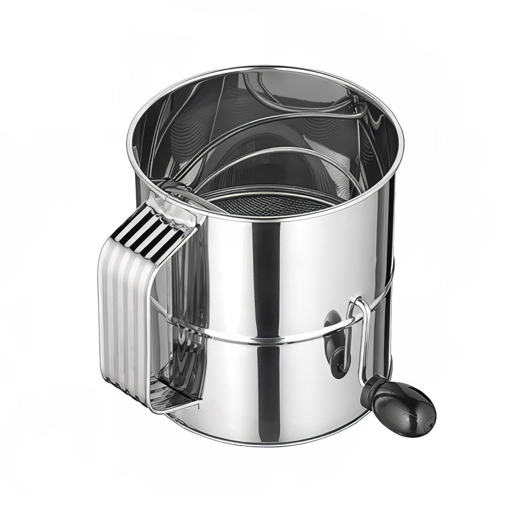 Winco RFS-8 8 Cup Rotary Sifter, Stainless
